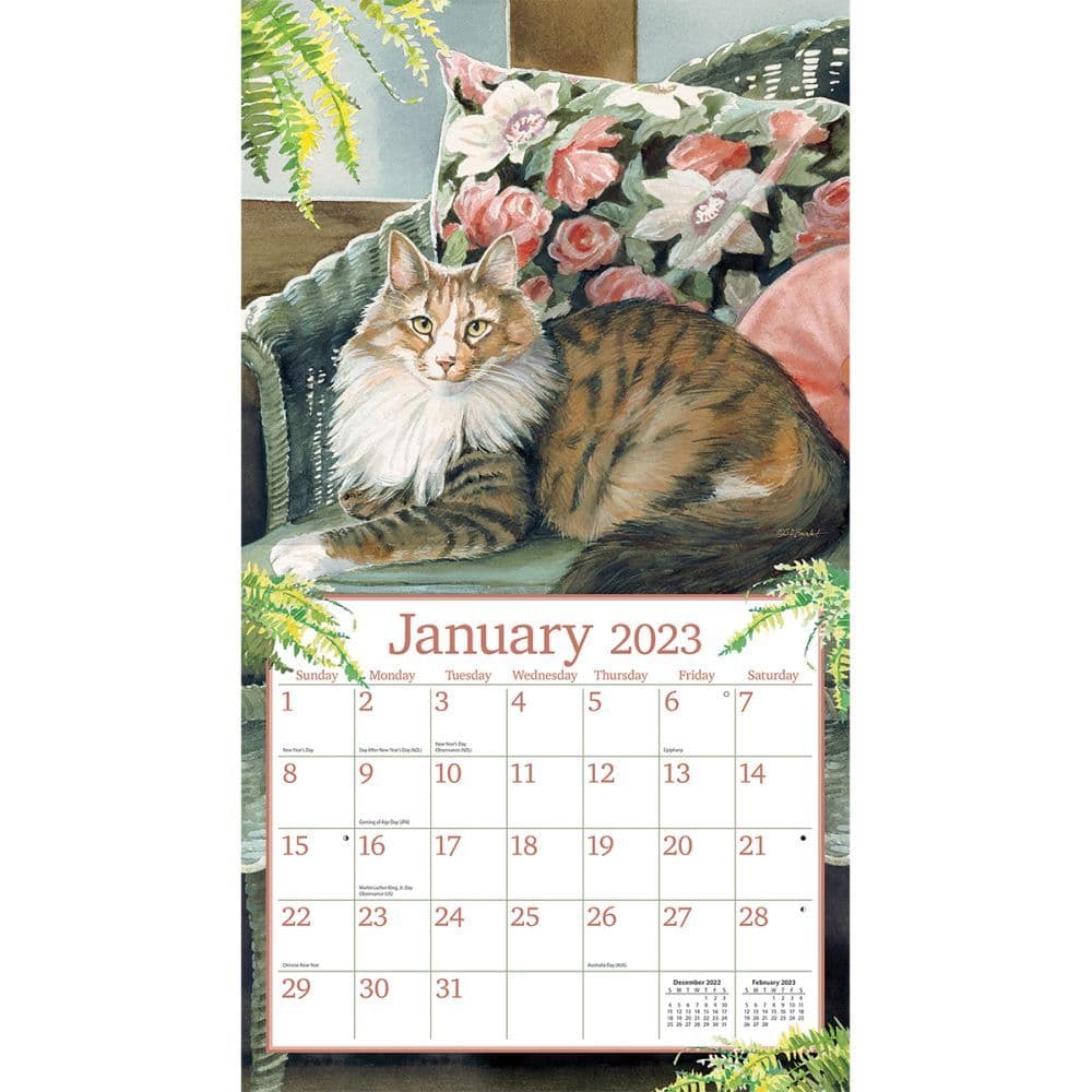 Cats In The Country 2023 Wall Calendar - Calendars.com