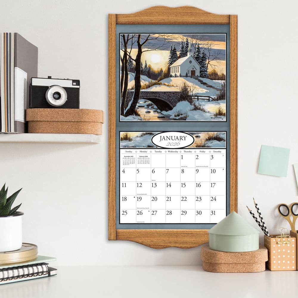 Country Churches 2026 Wall Calendar by Bill Saunders_ALT5