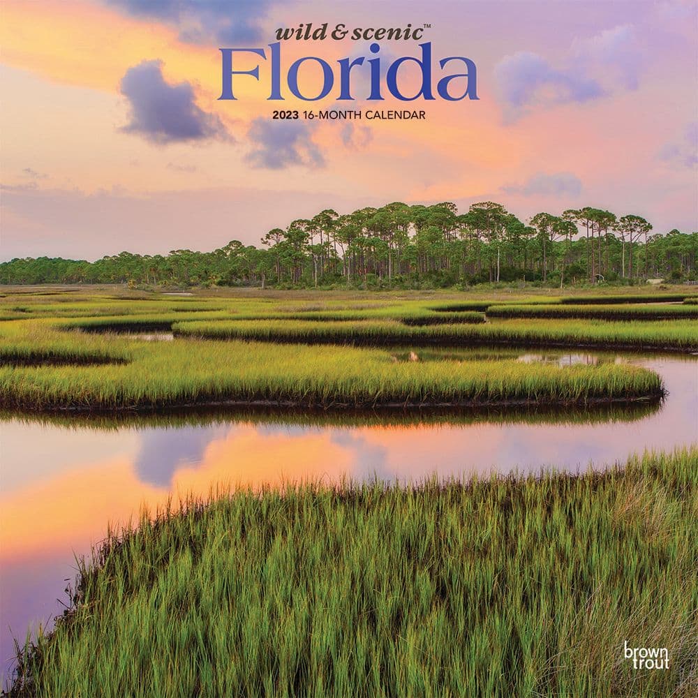 BrownTrout Florida Wild and Scenic 2023 Wall Calendar
