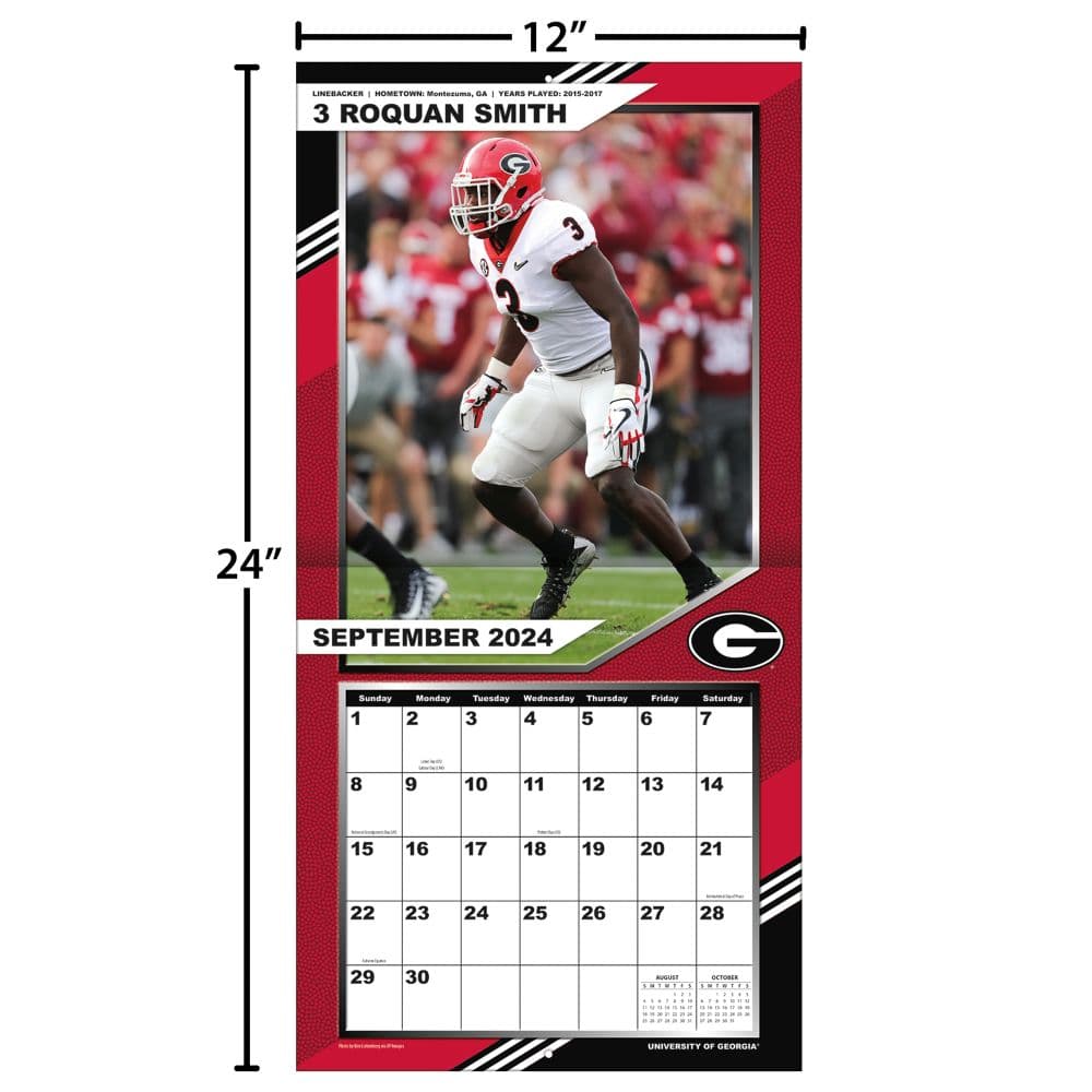 Bulldogs 2025 Wall Calendar