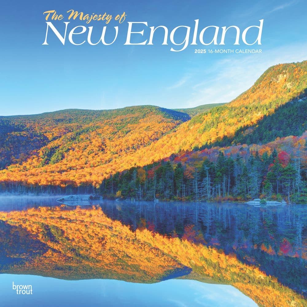 New England Majesty 2025 Wall Calendar Main Image