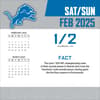 image NFL Detroit Lions 2025 Desk Calendar Second Alternate Image