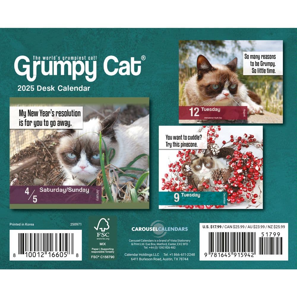 Grumpy Cat 2025 Desk Calendar First Alternate Image width=&quot;1000&quot; height=&quot;1000&quot;