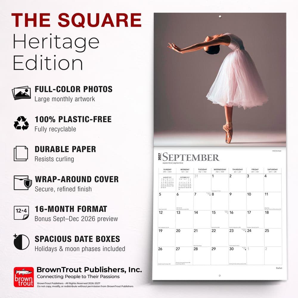 Ballet 2027 Wall Calendar Fifth Alternate Image