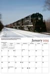 image New York Trains Central Railroad 2025 Wall Calendar January