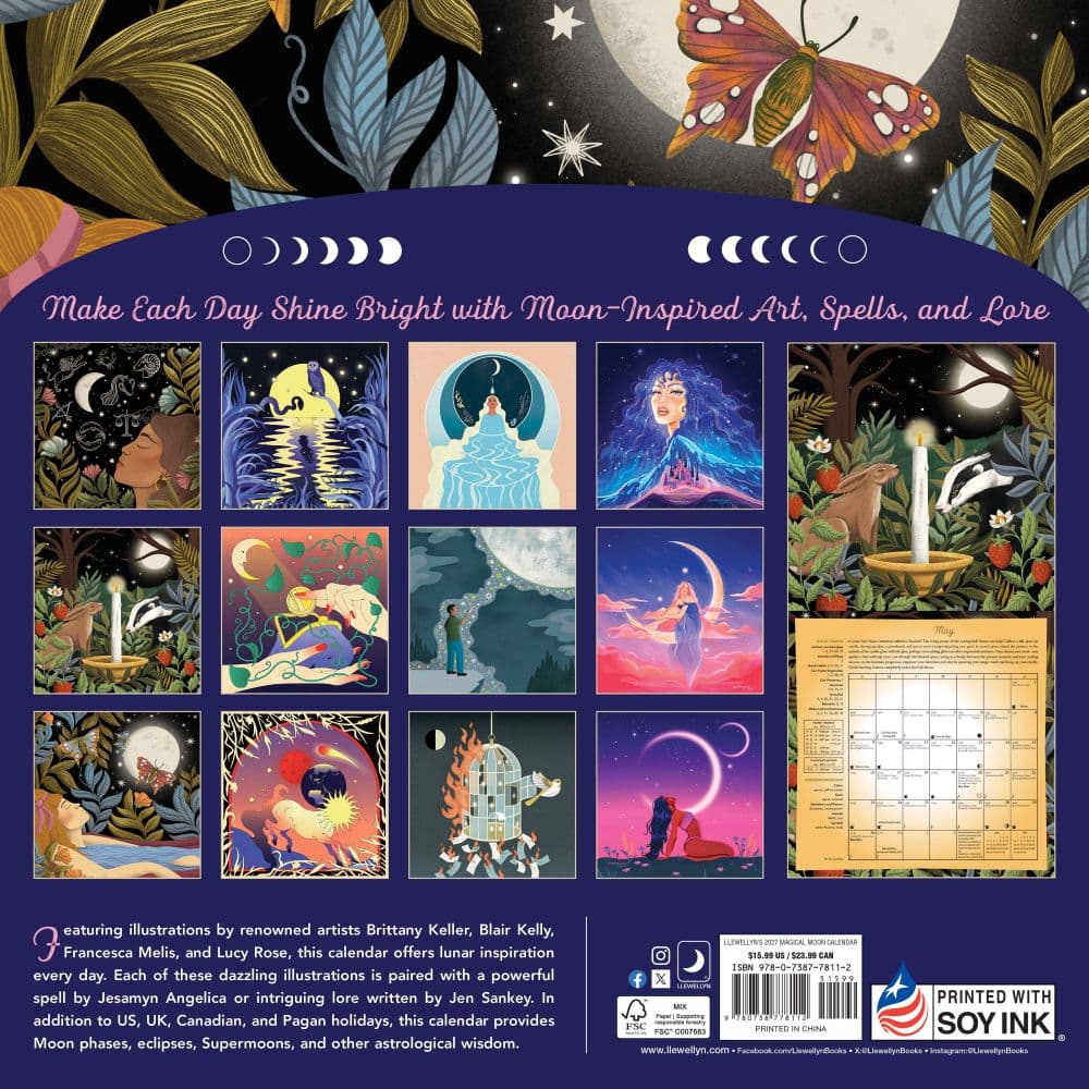 Magical Moon 2027 Wall Calendar First Alternate Image