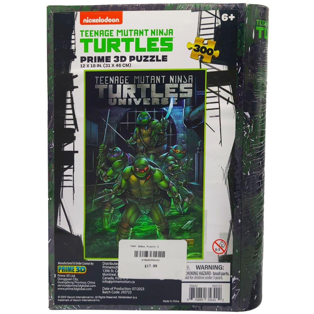 Teenage Mutant Ninja Turtles 300 Piece 3D Puzzle First Alternate Image width="1000" height="1000"
