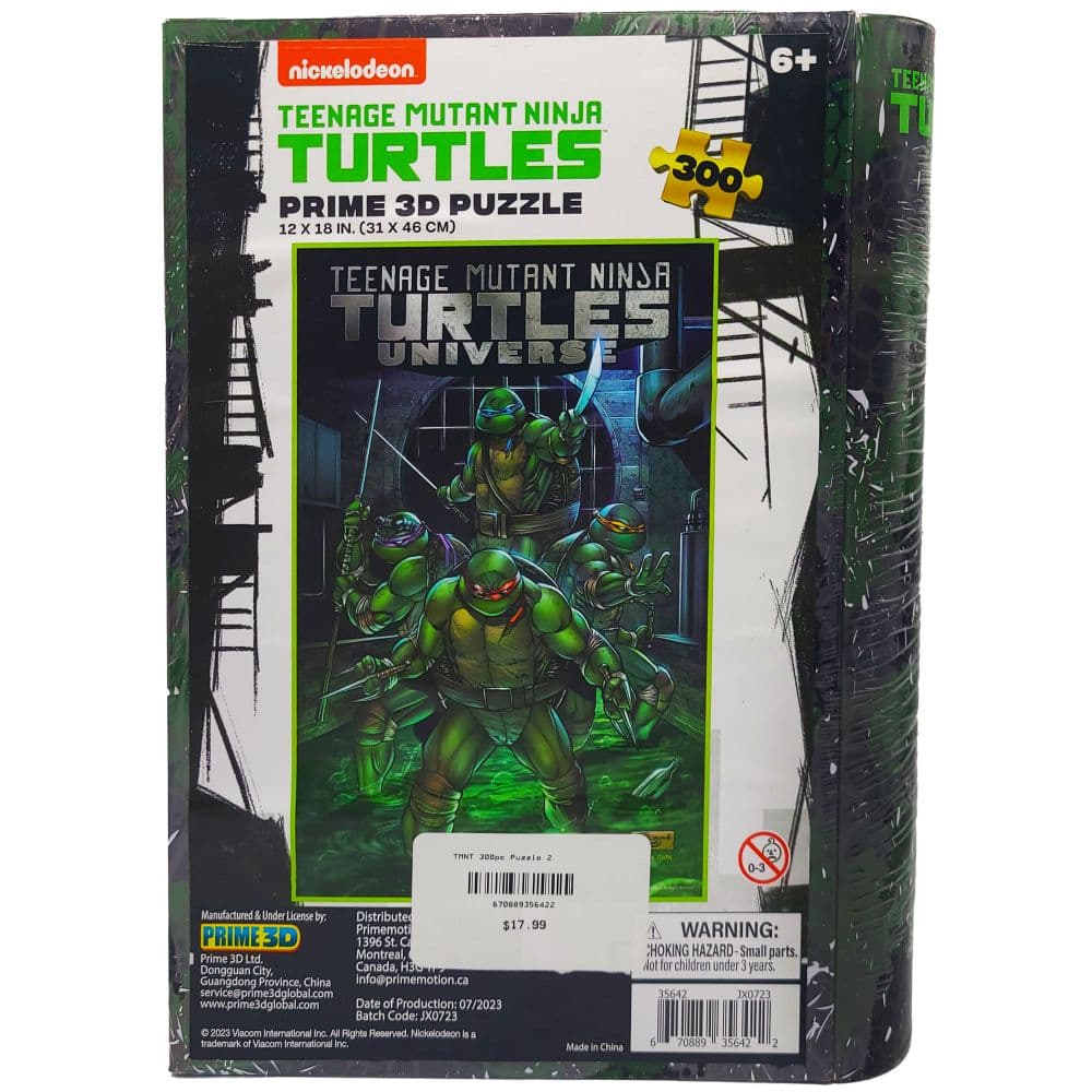 Teenage Mutant Ninja Turtles 300 Piece 3D Puzzle First Alternate Image width=&quot;1000&quot; height=&quot;1000&quot;