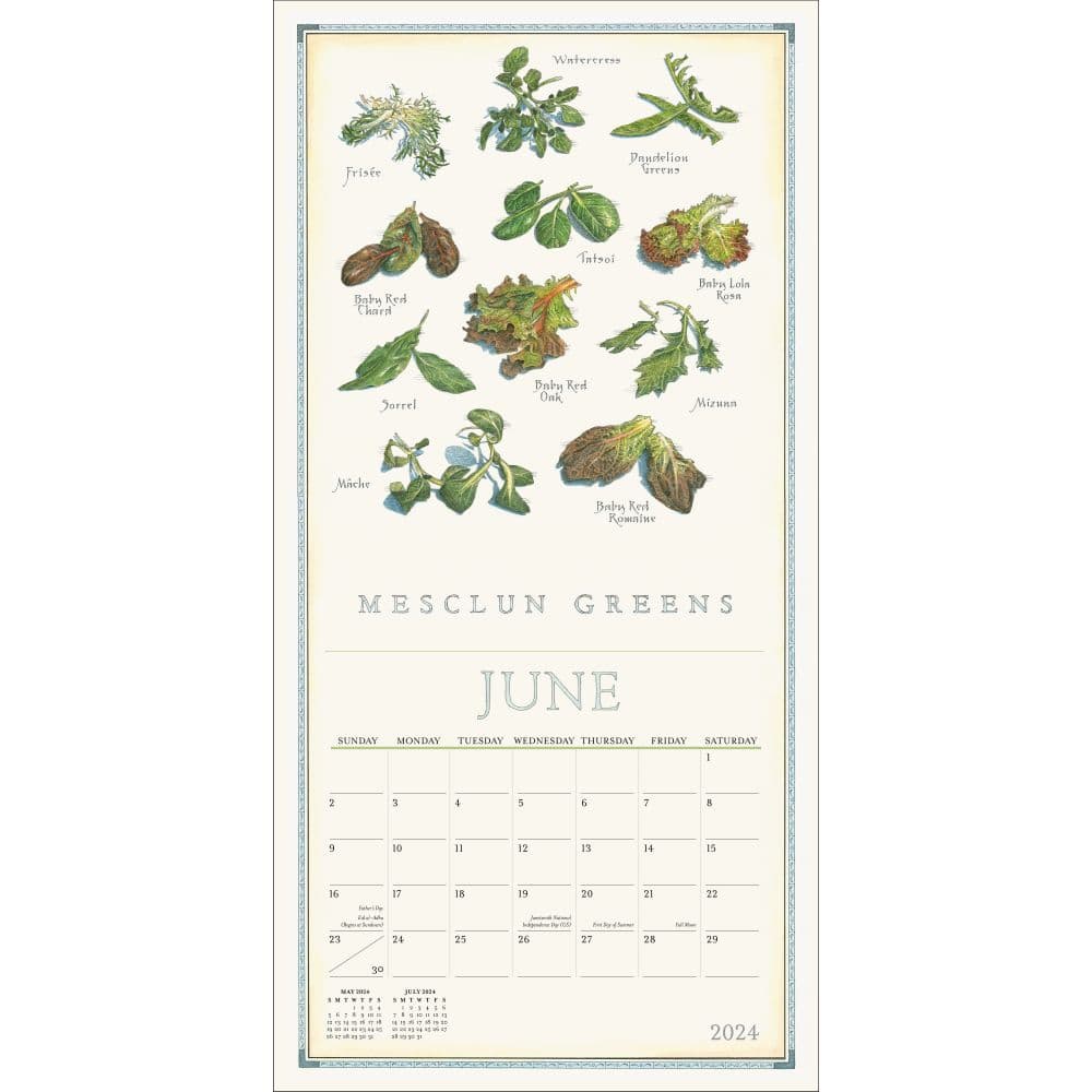 Farmers Market 2024 Wall Calendar