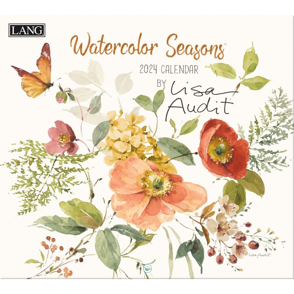 Watercolor Seasons 2024 Wall Calendar Main Image