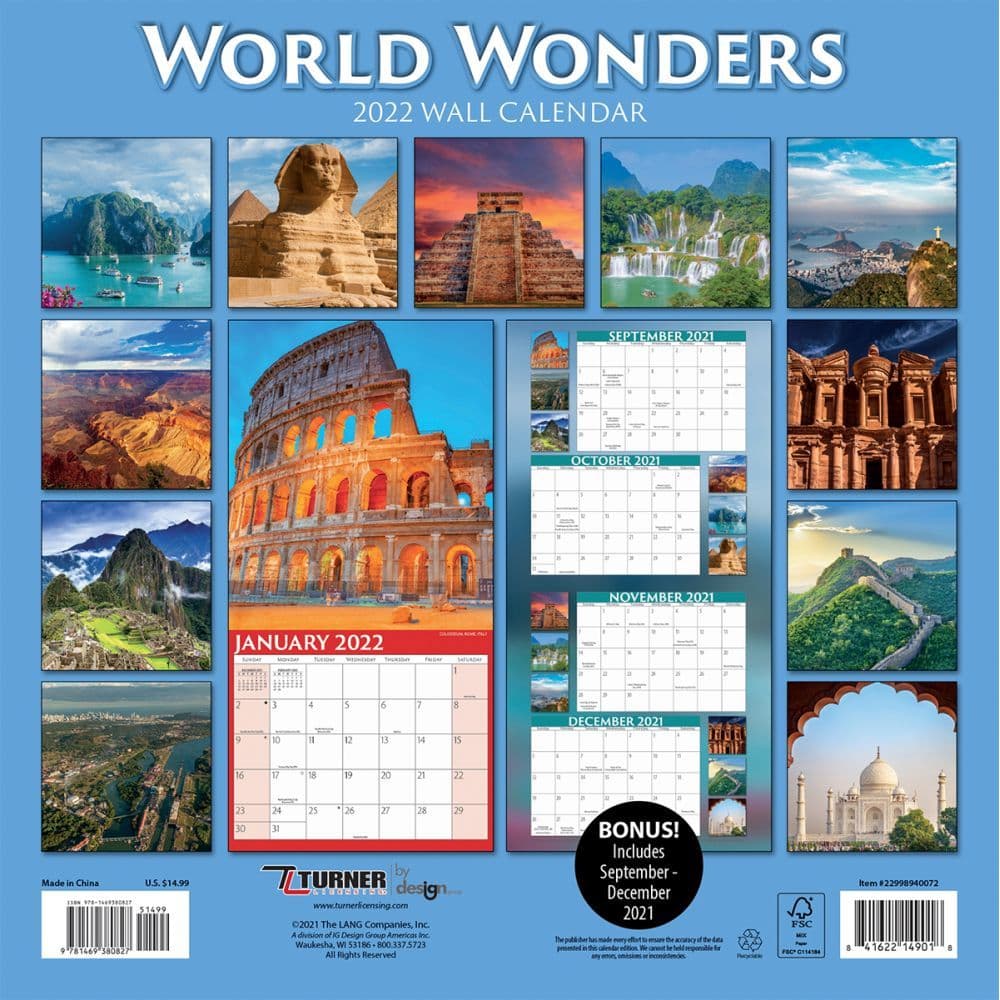 Solitudes 2022 Wall Calendar | August 2022 Calendar