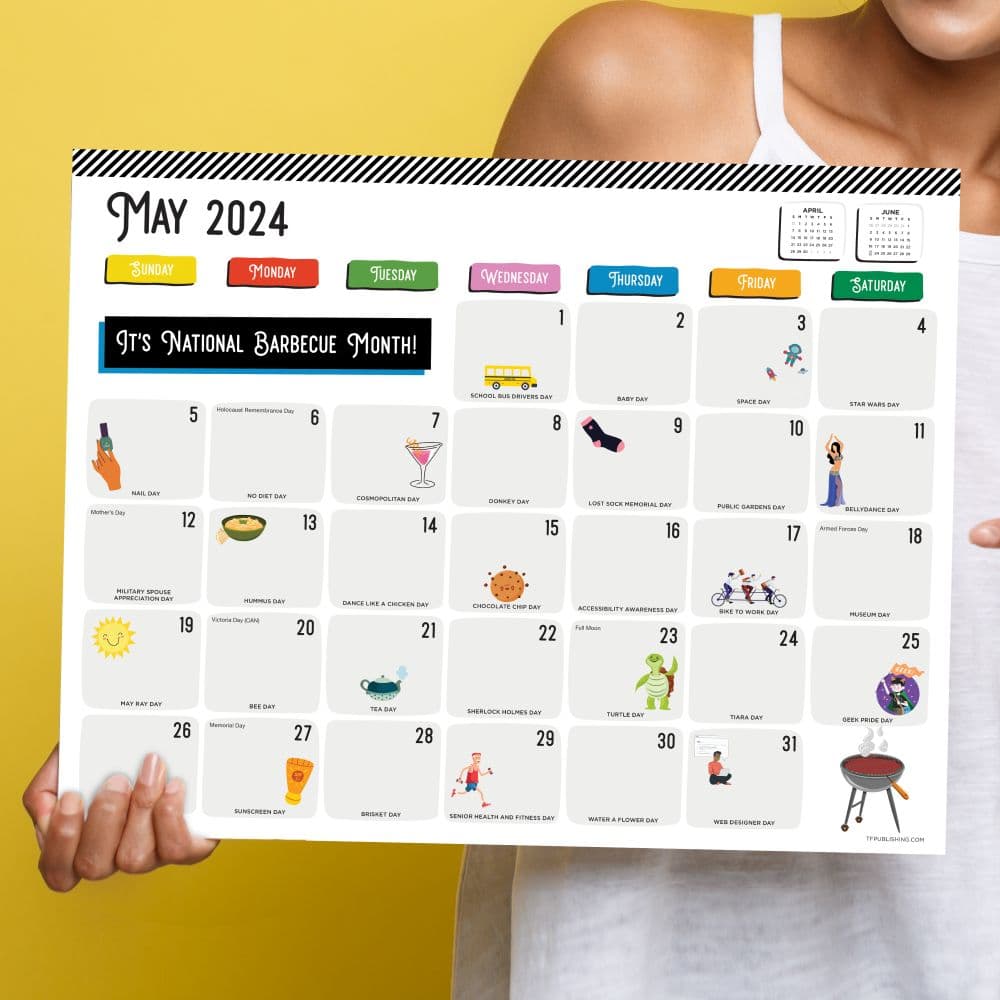 Every Days A Holiday 2024 Desk Pad - Calendars.com