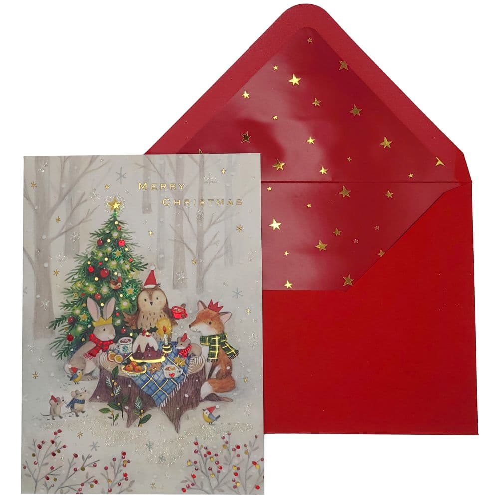 Woodland Christmas Feast Christmas Card Alt3