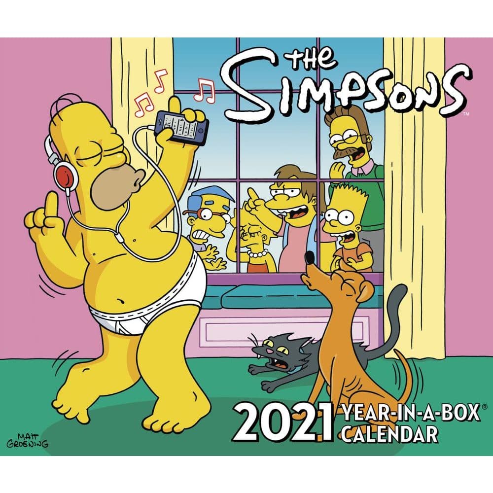 2021 Simpsons Desk Calendar