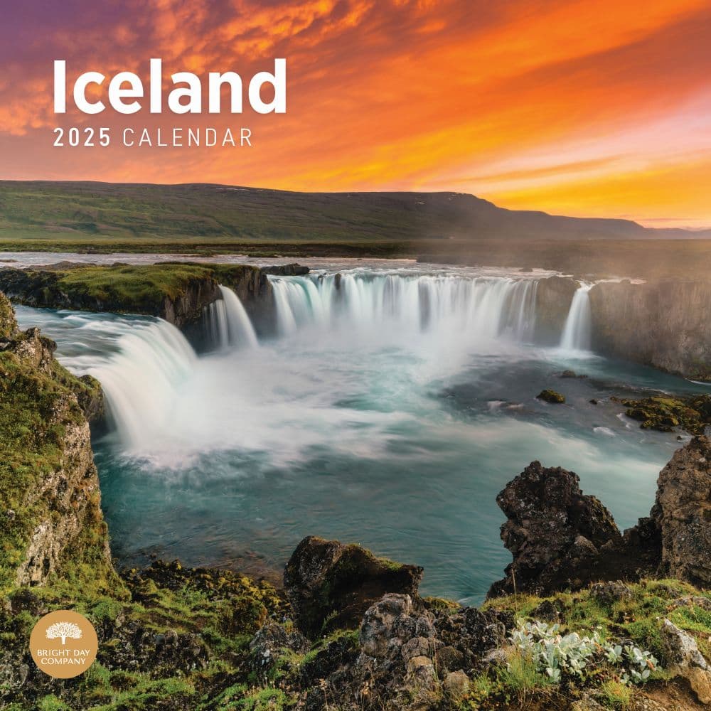 Iceland 2025 Wall Calendar  Main Image