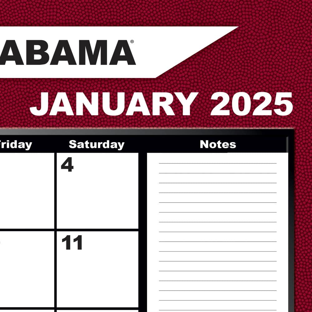 COL Alabama Crimson Tide 2025 Desk Pad Third Alternate Image width=&quot;1000&quot; height=&quot;1000&quot;