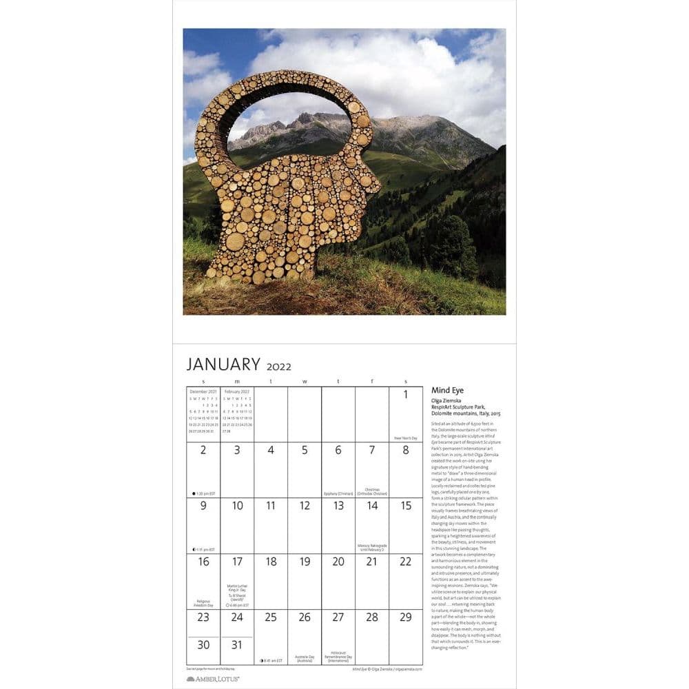 Environmental Art 2022 Wall Calendar - Calendars.com