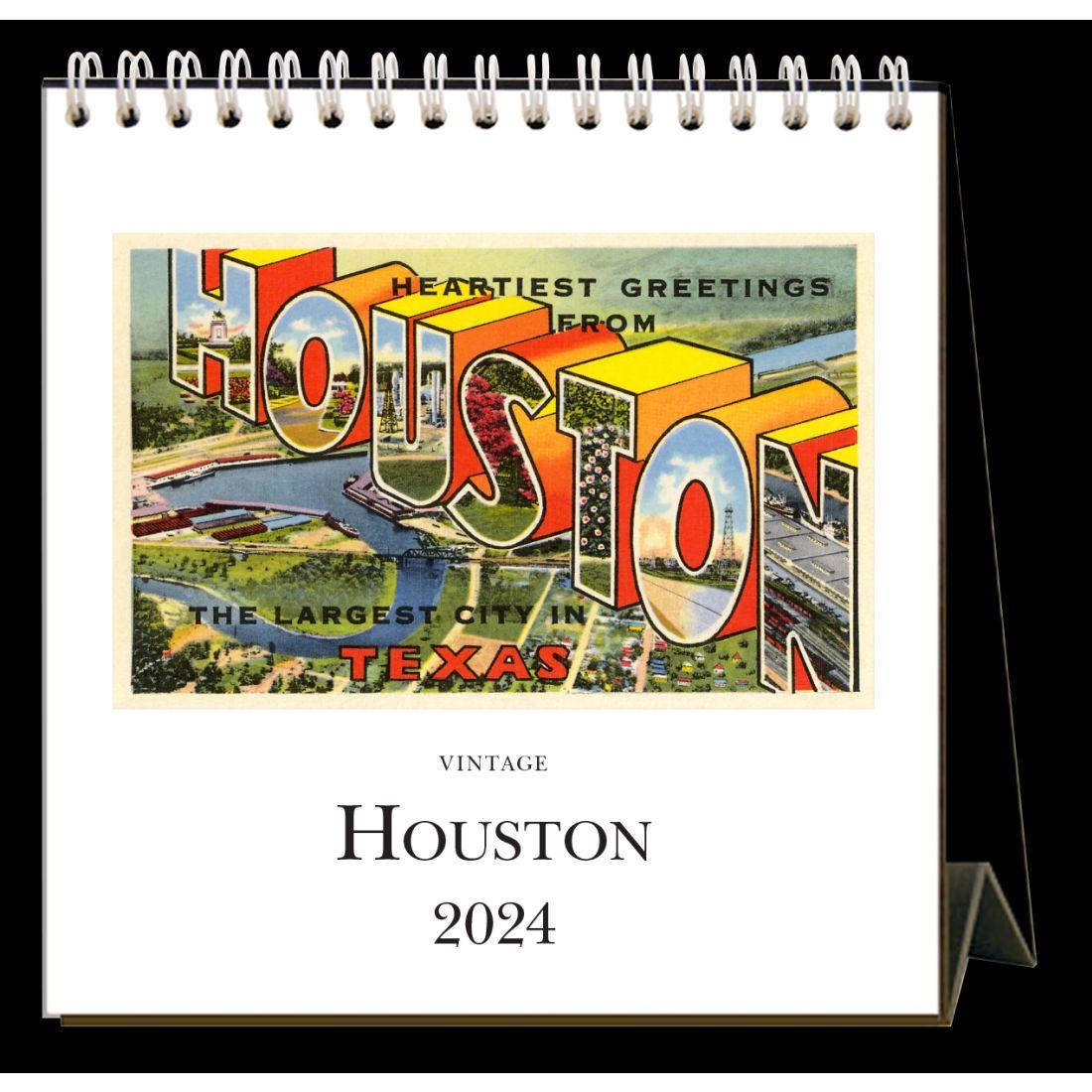 Houston 2024 Easel Desk Calendar