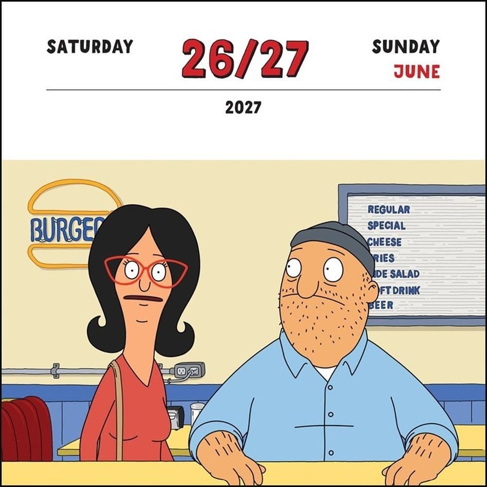 Bobs Burgers 2027 Desk Calendar Third Alternate Image