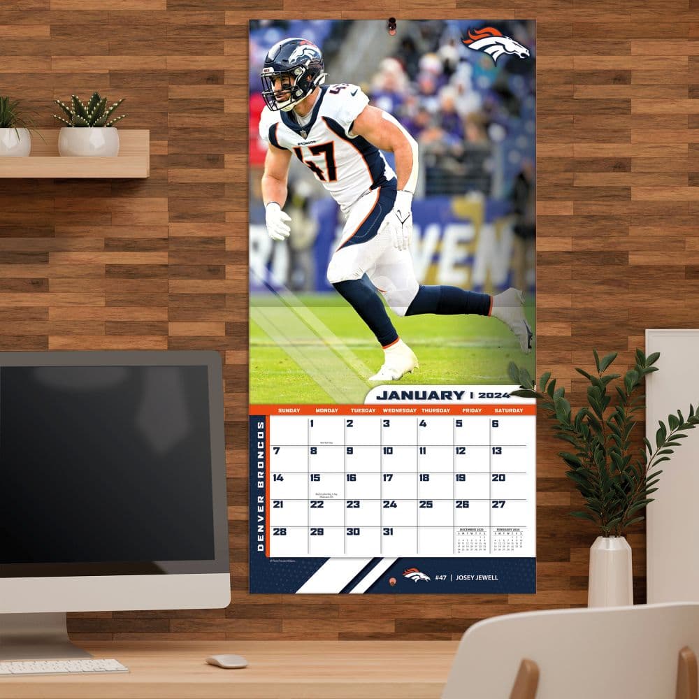 Denver Broncos 2024 Wall Calendar