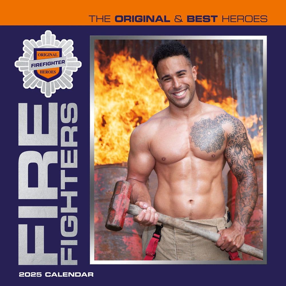 Firefighters 2025 Wall Calendar  Main Image