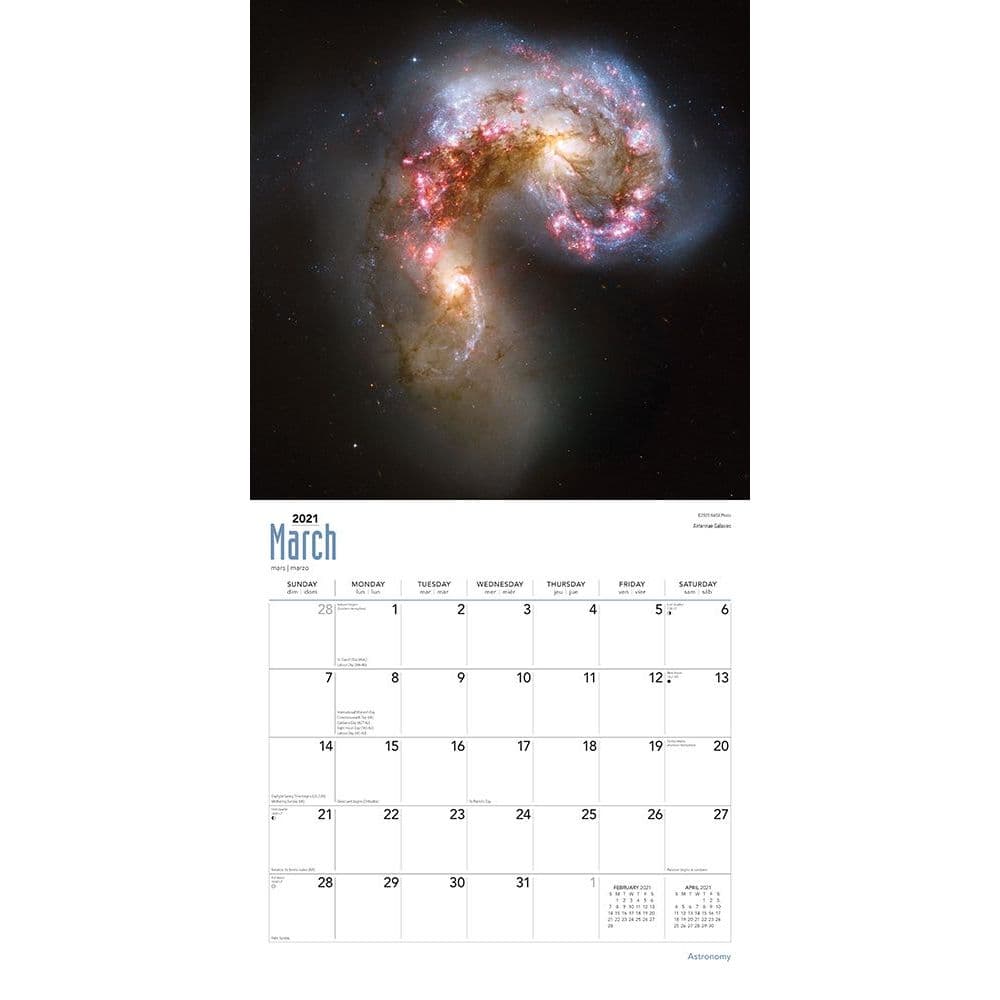 Astronomy Wall Calendar