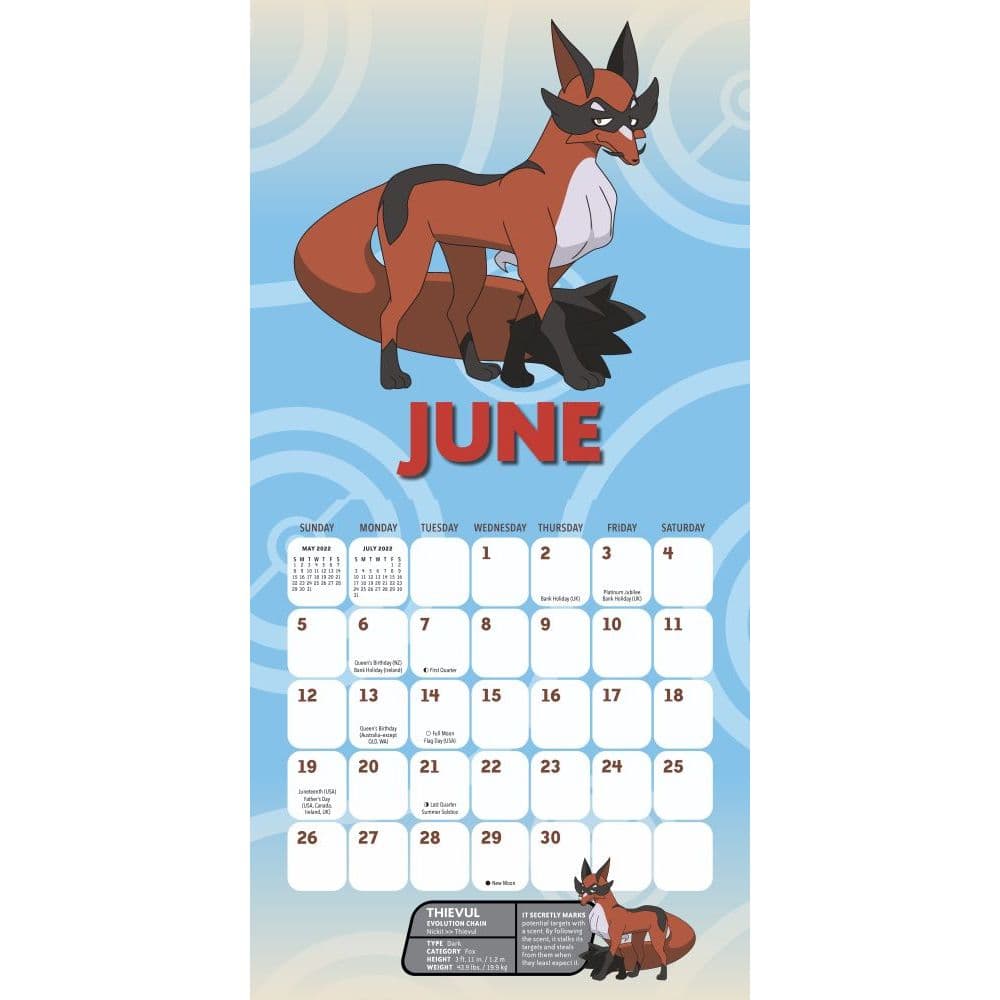 Pokemon 2022 Wall Calendar - Calendars.com