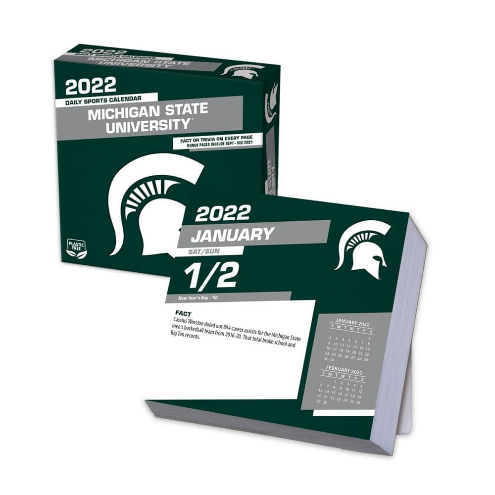 Col Michigan State Spartans 2022 Desk Calendar - Calendars.com