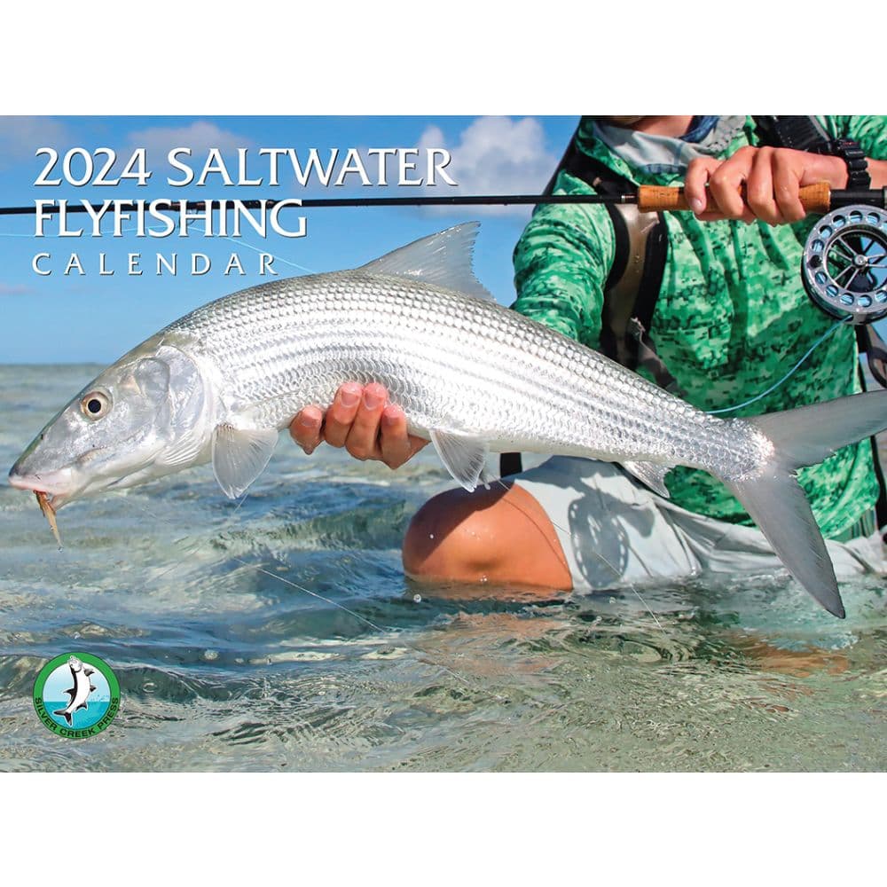 Saltwater Flyfishing 2024 Wall Calendar -  Silver Creek Press, 612507224065