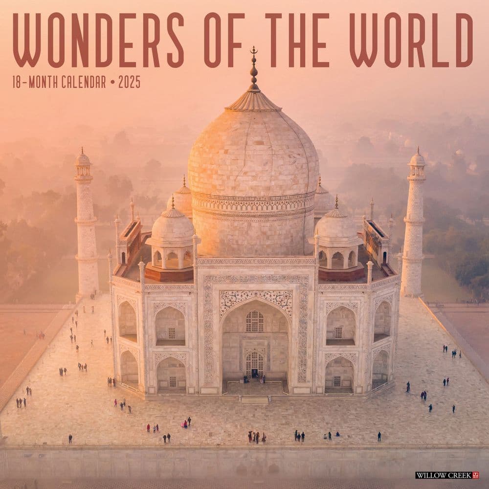Wonders Of The World 2025 Wall Calendar