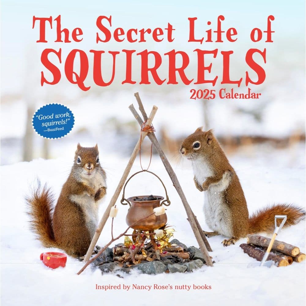 image Secret Life of Squirrels 2025 Wall Calendar Main Image