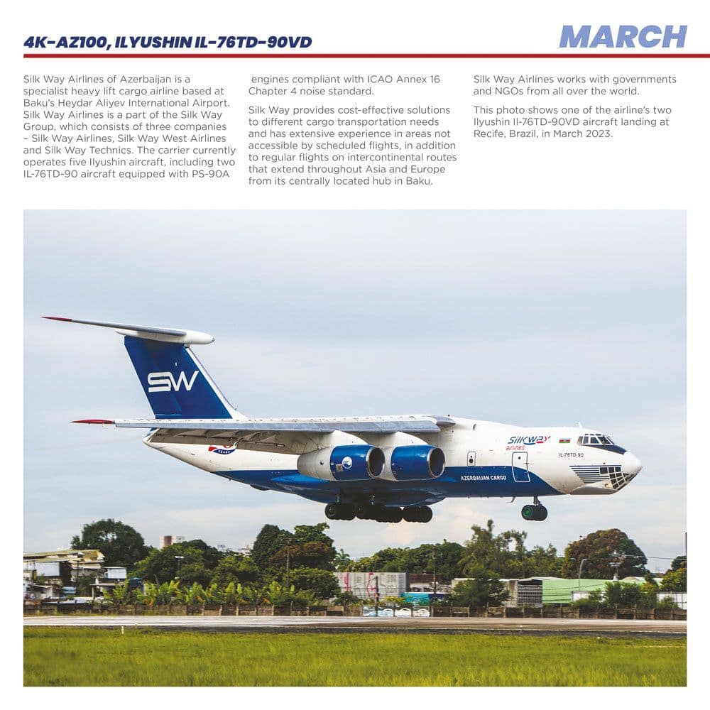 Flight Modern Commercial Airliners 2025 Wall Calendar - Calendars.com