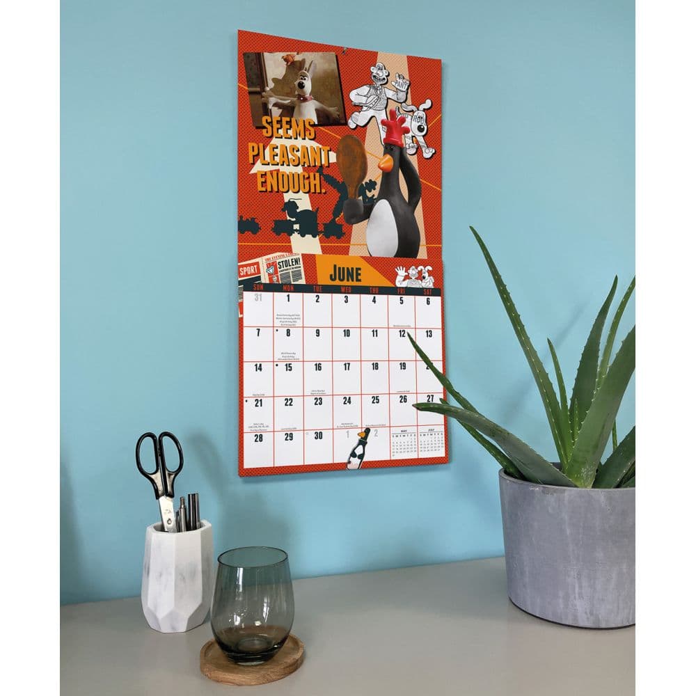 Wallace and Gromit 2026 Wall Calendar Fifth Alternate Image