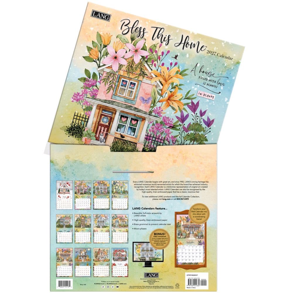 Bless This Home 2027 Wall Calendar by Joy Hall Fourth Alternate Image