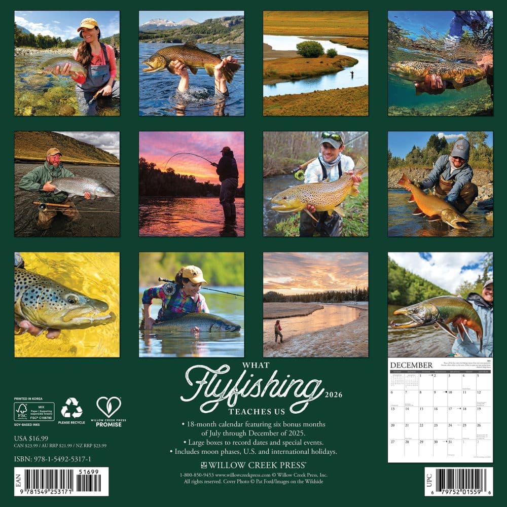Fish Fly Fish Teach Us 2026 Wall Calendar First Alternate Image