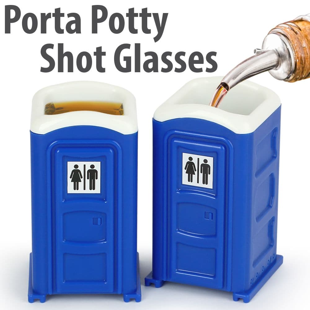 Porta Potty Novelty Shot Glasses Second Alternate Image