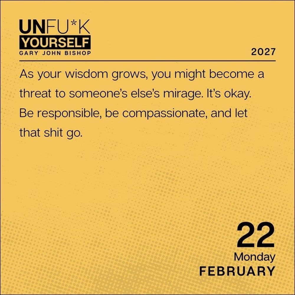 Unfu*k Yourself 2027 Desk Calendar Second  Alternate Image