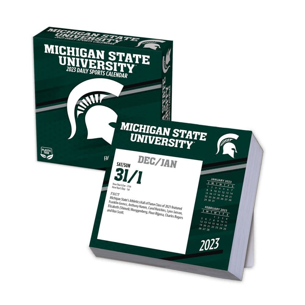 University Of Michigan Calendar 2023 Michigan State Spartans 2023 Desk Calendar - Calendars.com