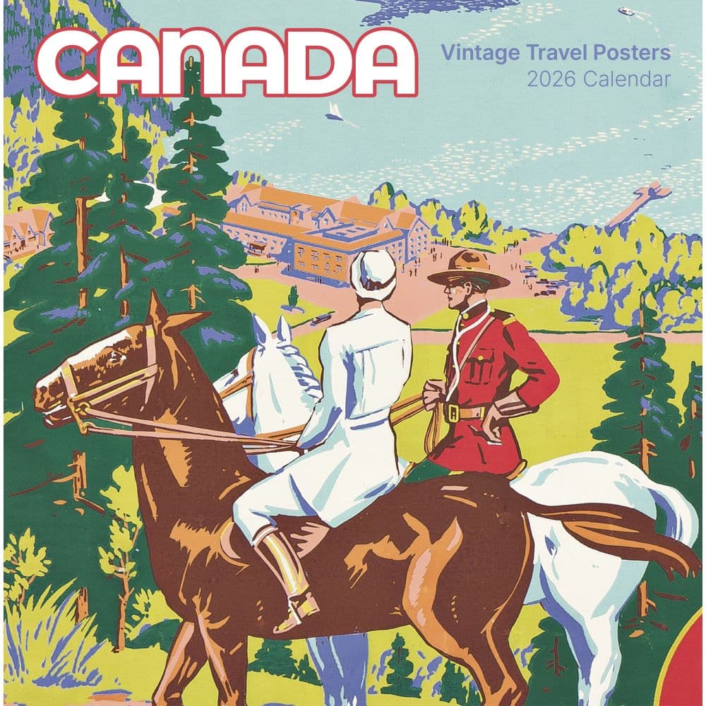 Canadian Travel Posters 2026 Wall Calendar Main Image