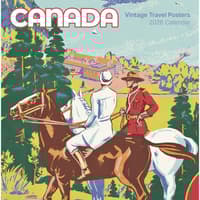 image Canadian Travel Posters 2026 Wall Calendar Main Image