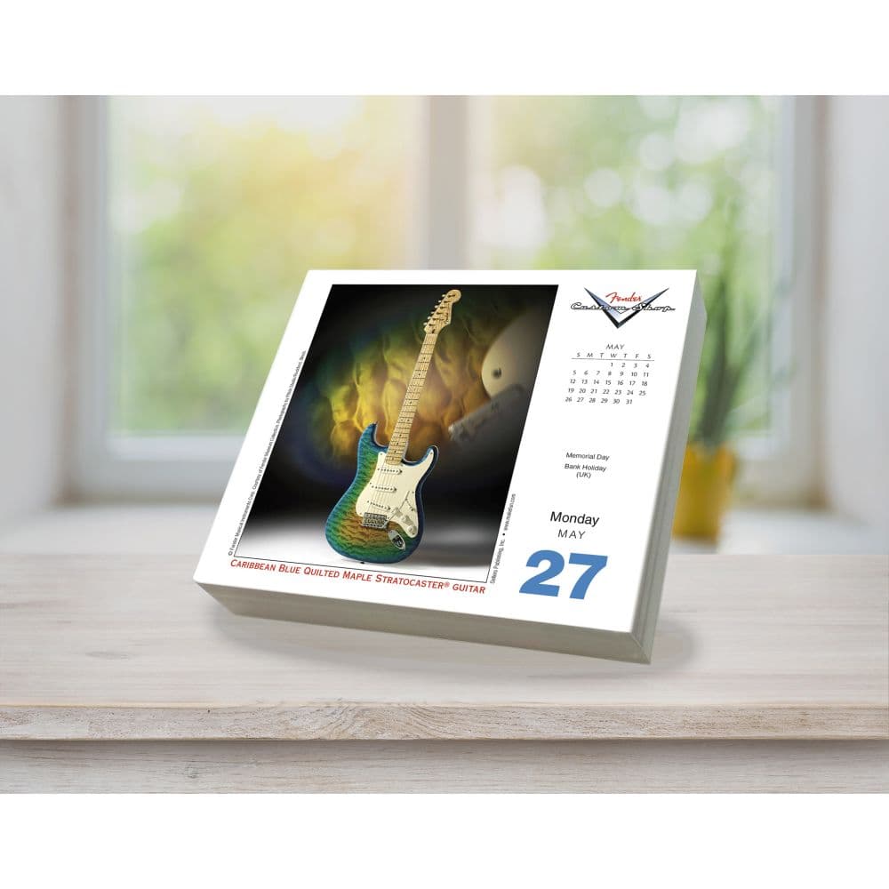 Fender Custom Shop Guitars 2025 Desk Calendar