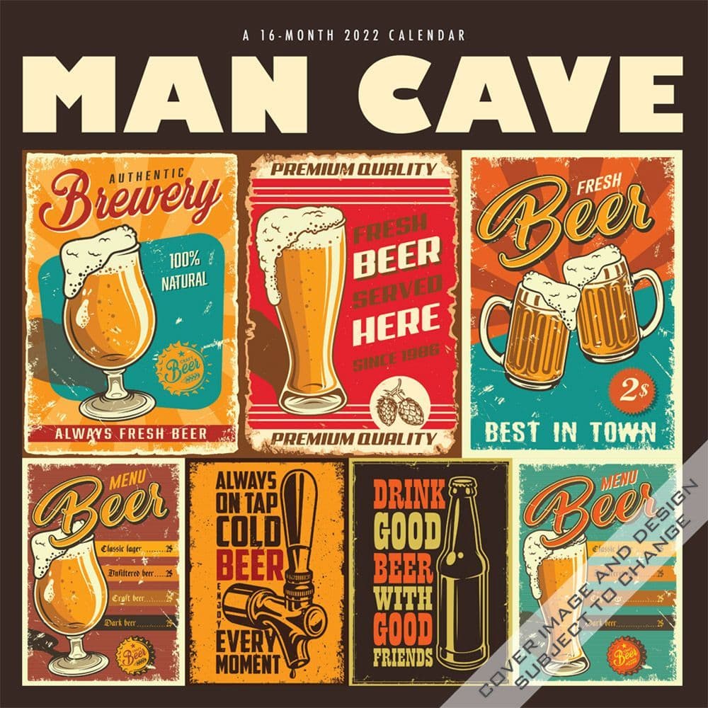 Man Cave 2022 Wall Calendar