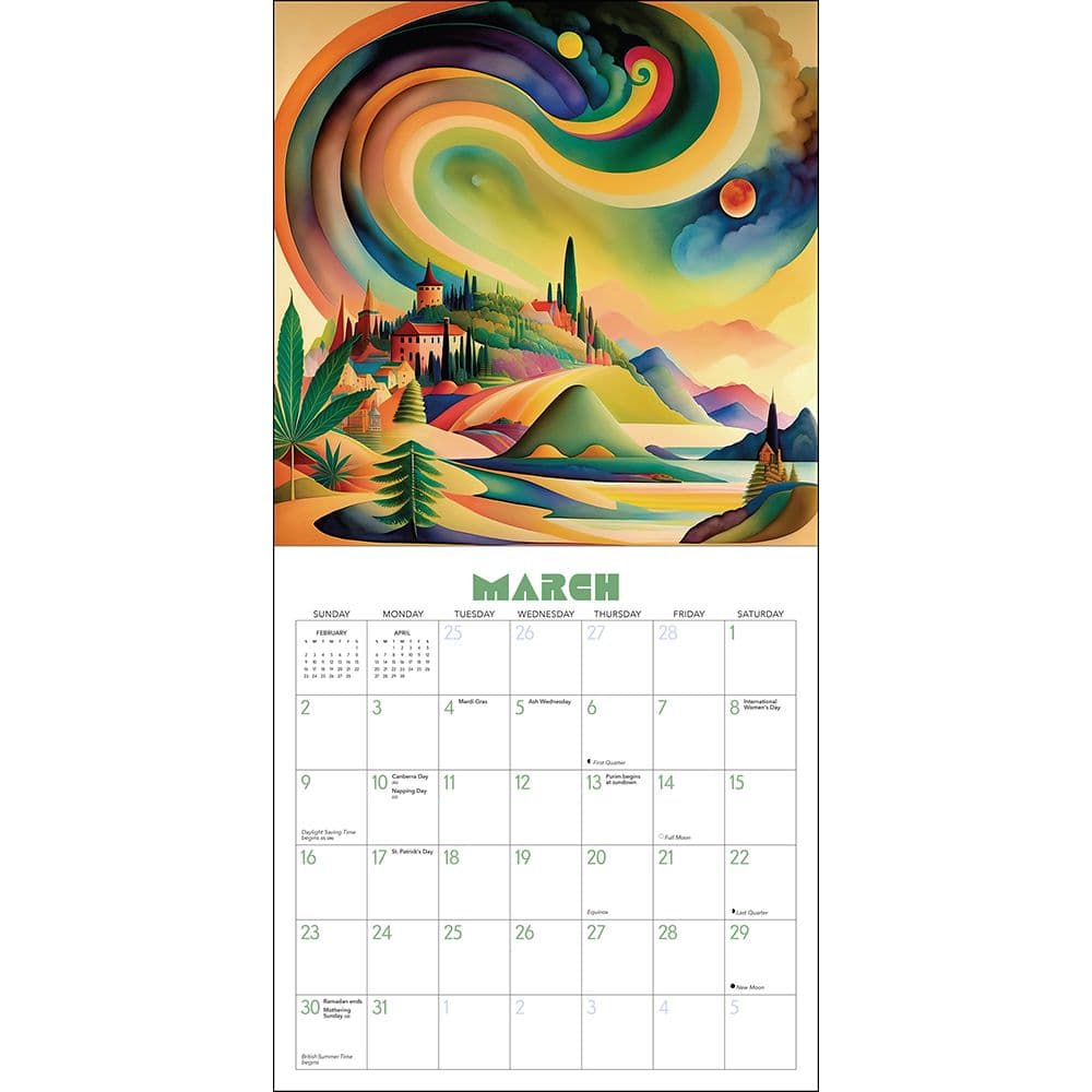 Weedscapes 2025 Wall Calendar Second Alternate Image width="1000" height="1000"
