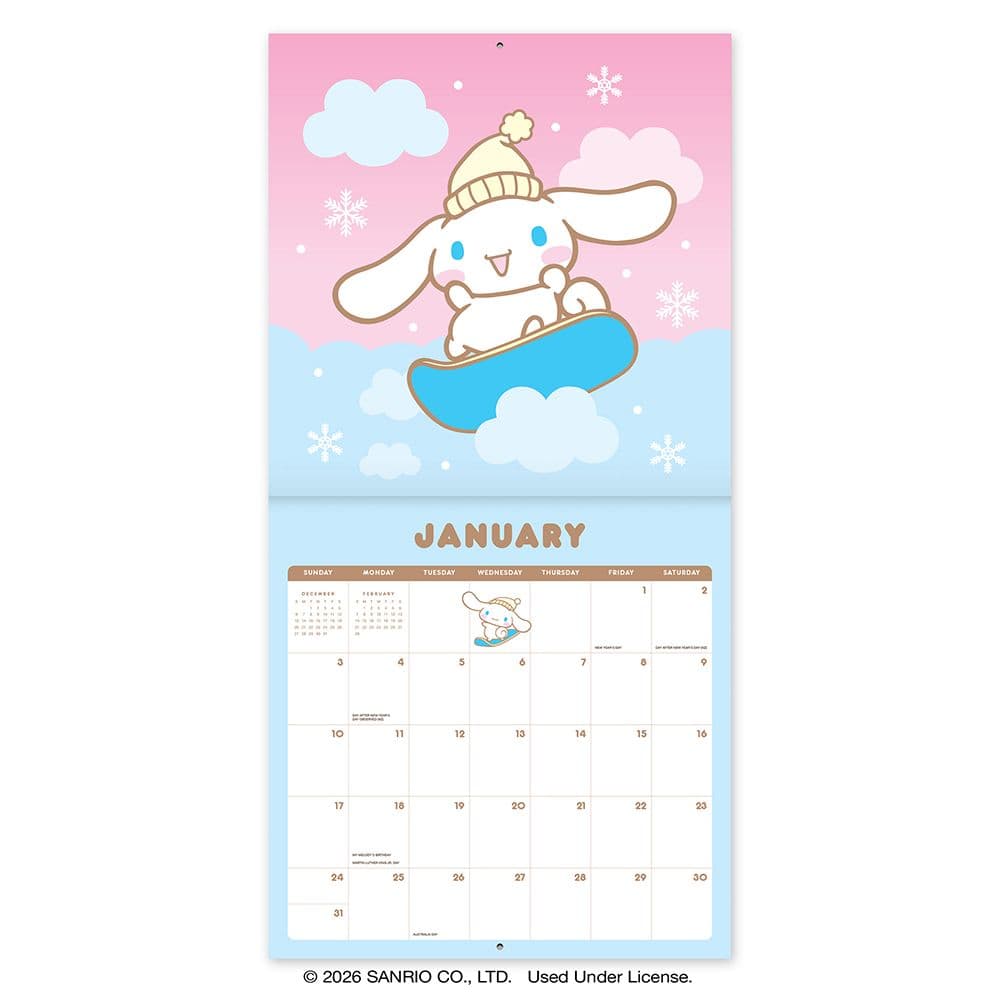 Cinnamoroll 2027 Wall Calendar Third Alternate Image
