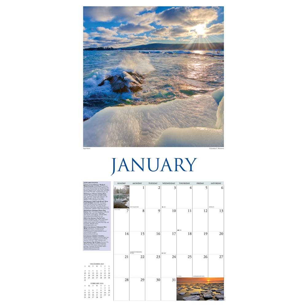 Michigan Travel & Events 2025 Wall Calendar