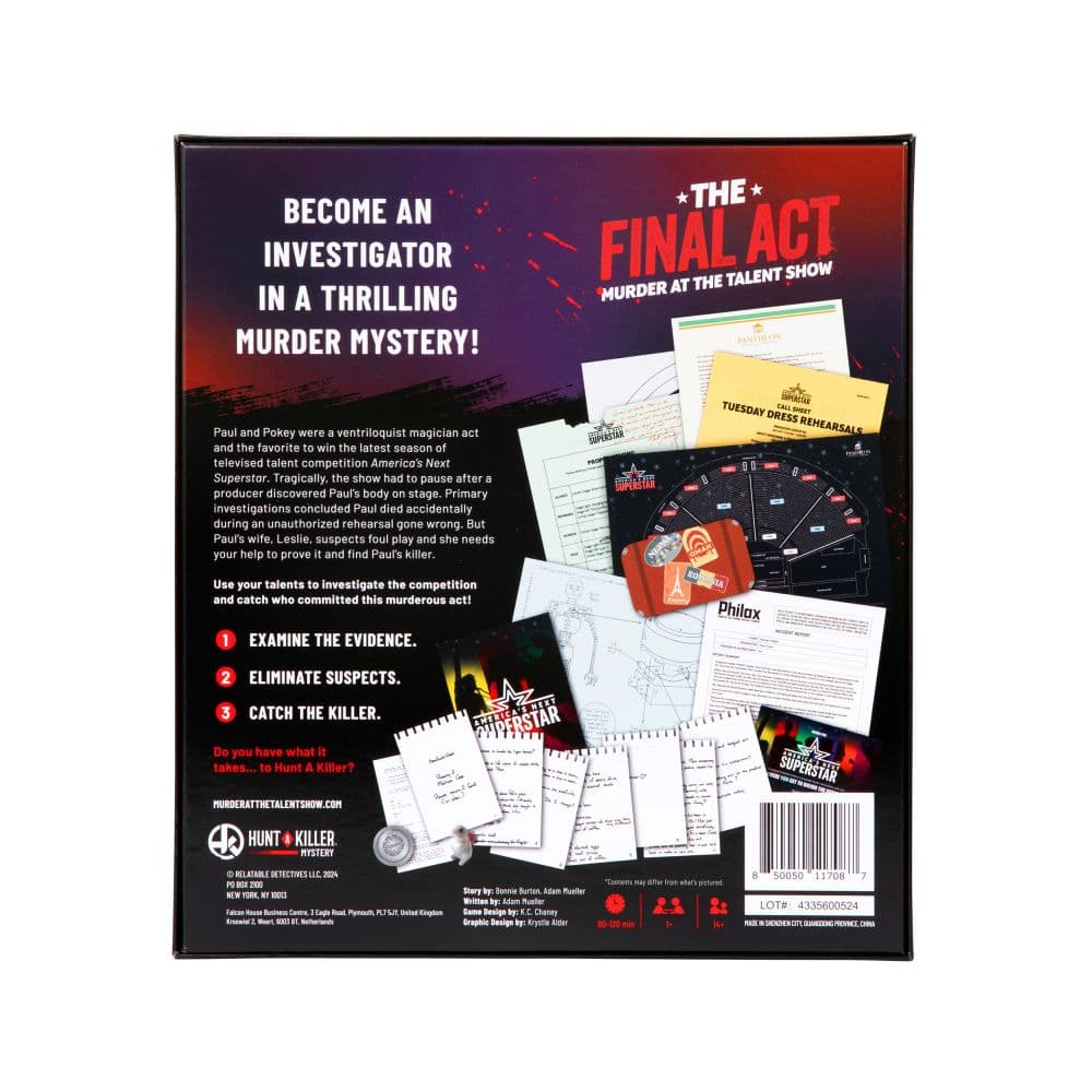 Murder at the Talent Show Mystery Game First Alternate Image