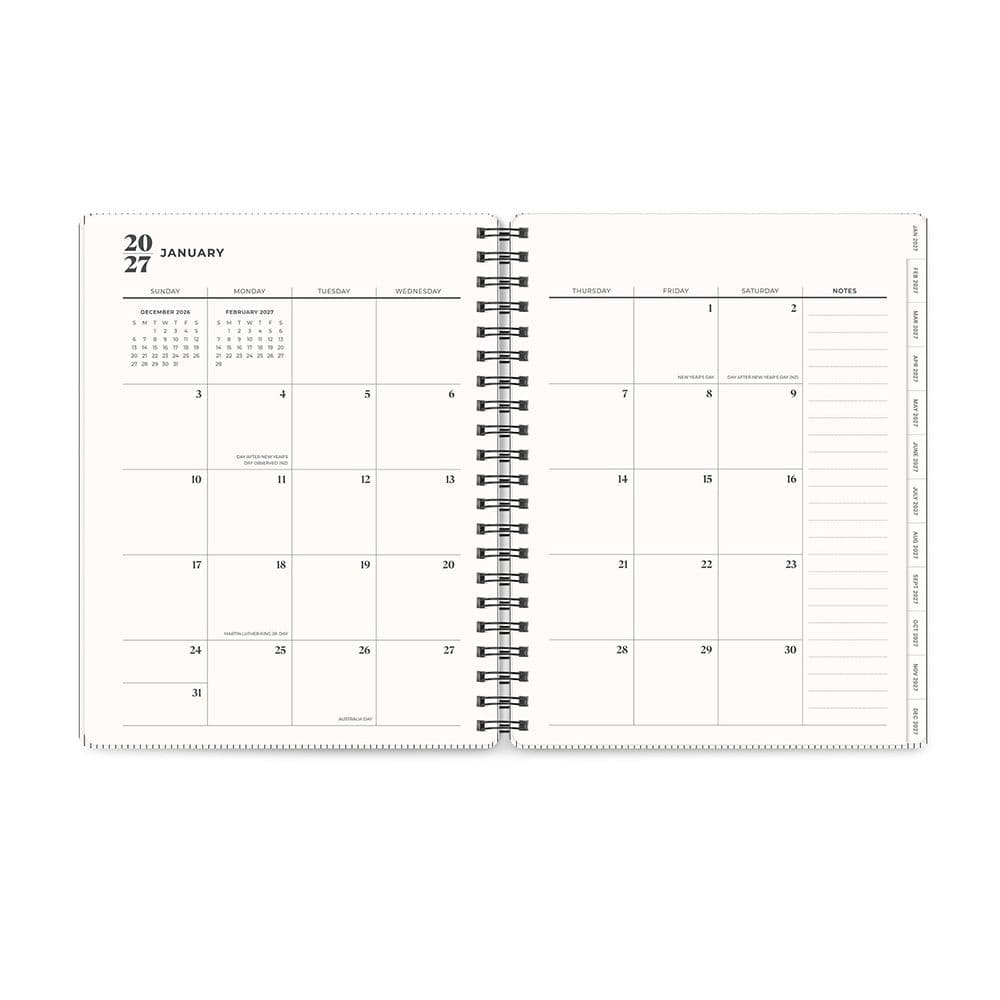 Midnight Black Baxter 2027 Planner Second Alternate Image