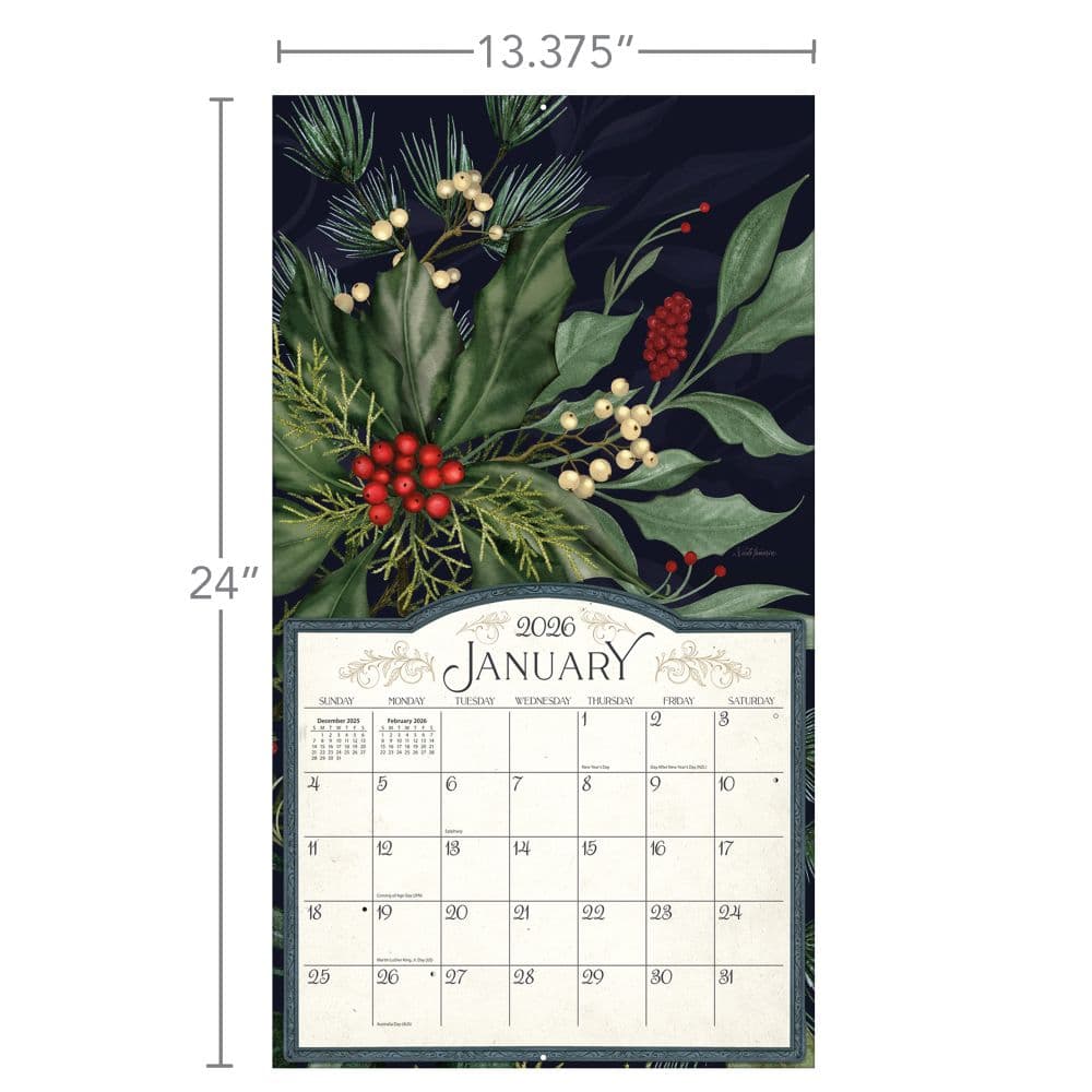Midnight Garden 2026 Wall Calendar by Nicole Tamarin_ALT6