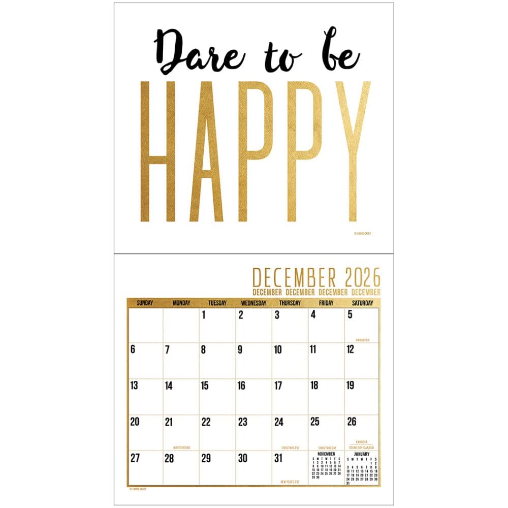 Live Laugh Love by Louise Carey 2026 Wall Calendar Second Alternate Image