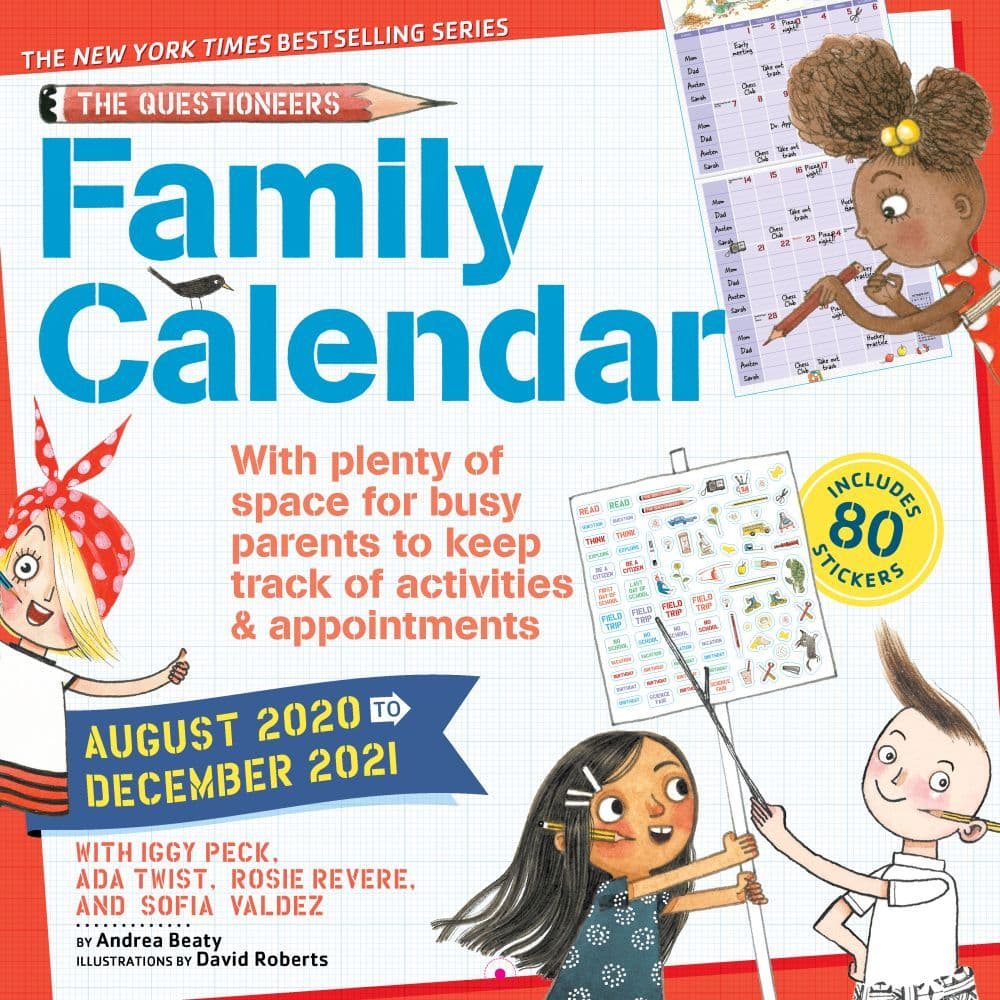 Questioneers Family Planner Wall Calendar